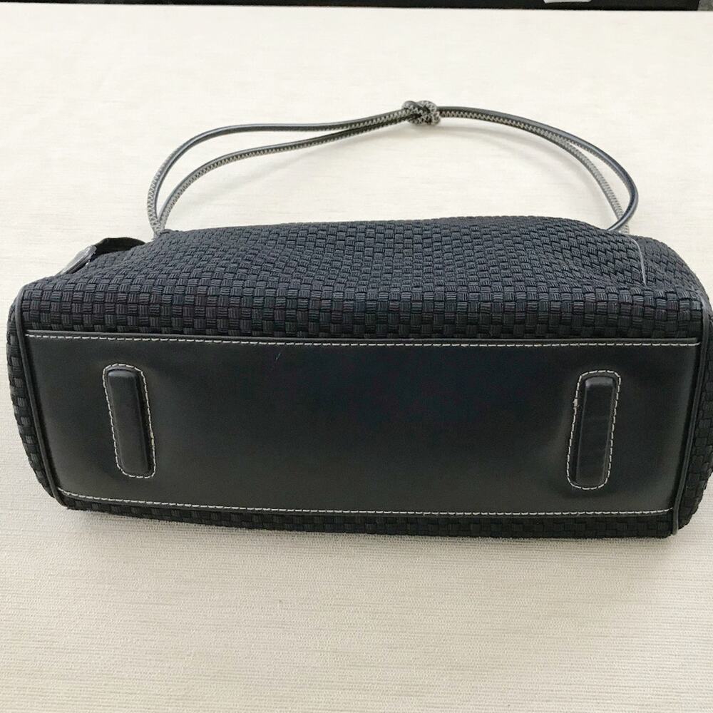 The Sak Black Shoulder Bag Woven Fabric Shoulder Purse - Picture 7 of 7